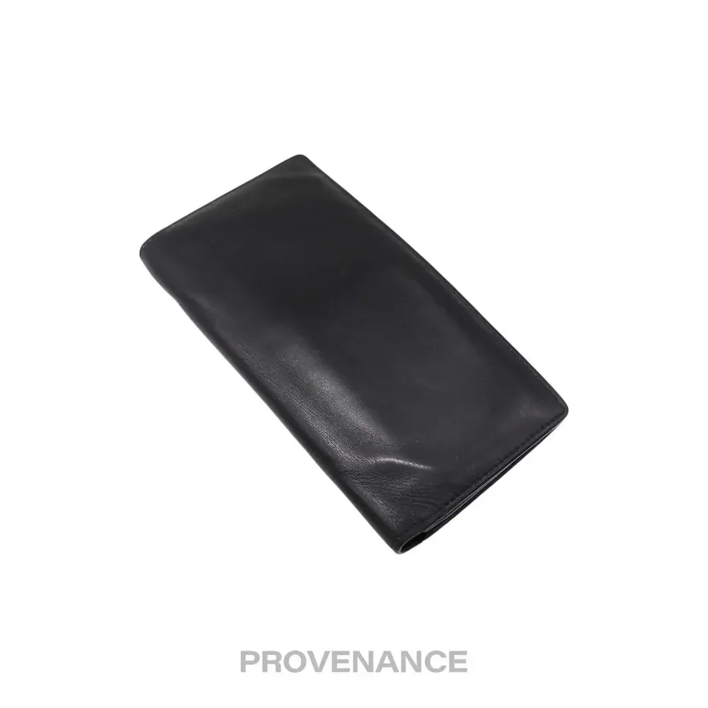 🔴 Saint Laurent Paris SLP Long Wallet - Black Calfskin Leather - Picture 3 of 9